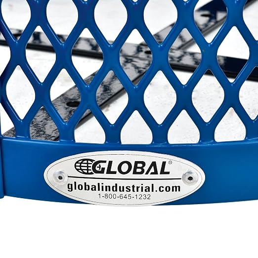Global Industrial Outdoor Diamond Steel Trash Can - Image 7