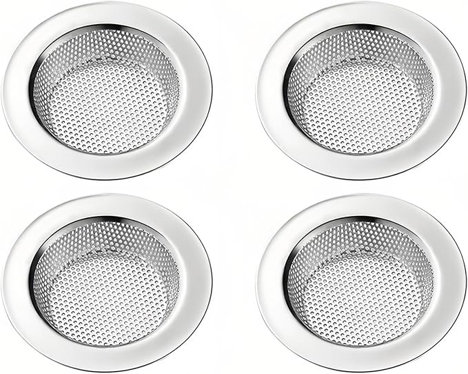 4 Pack Kitchen Sink Strainer. Outer Diameter 4.35 inch, Inner Filter Diameter by Unknown