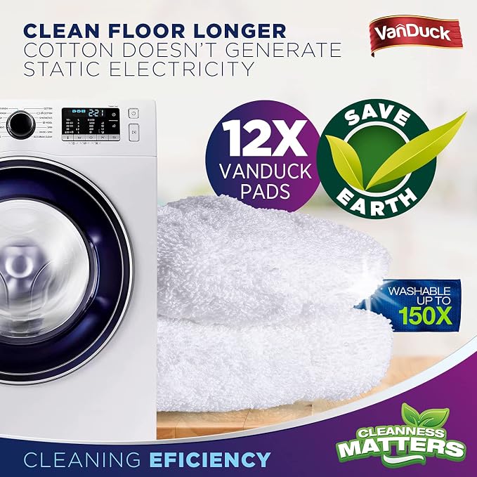 VanDuck 100% Cotton Terry Mop Pad 15x8 inch - Image 4