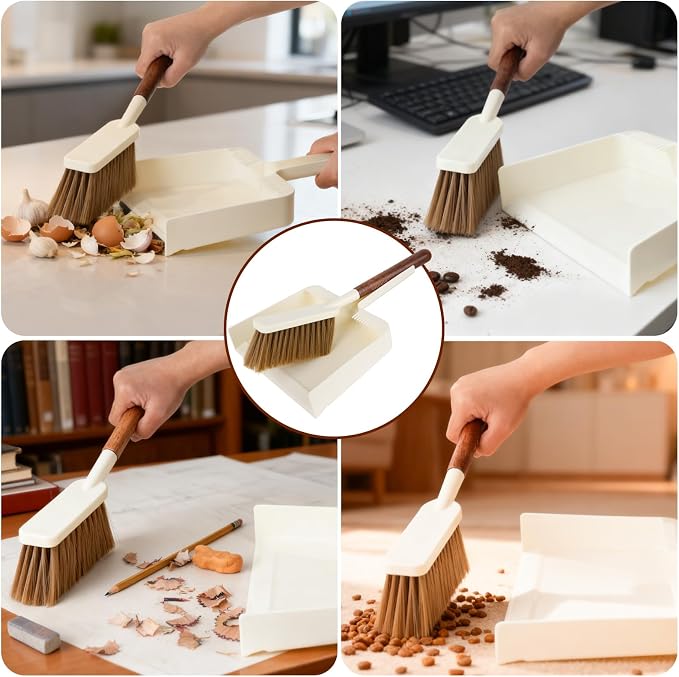 Hand Broom and Dustpan Set, Portable Small Dustpan and Brush Set - Image 8