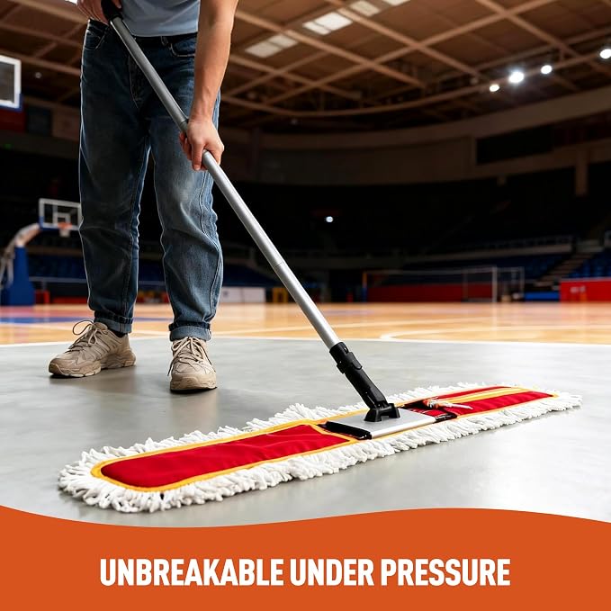 36" Commercial Dust Mops for Floor Cleaning Heavy Duty Floor Duster Mop - Image 2