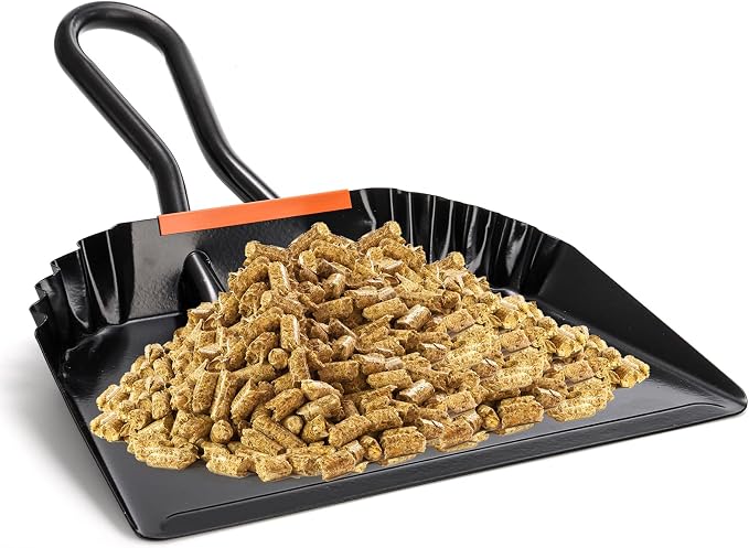 TOPZEA 2 Pack Black Metal Dustpan, 12 Inch Heavy Duty Steel Dust Pan - Image 3