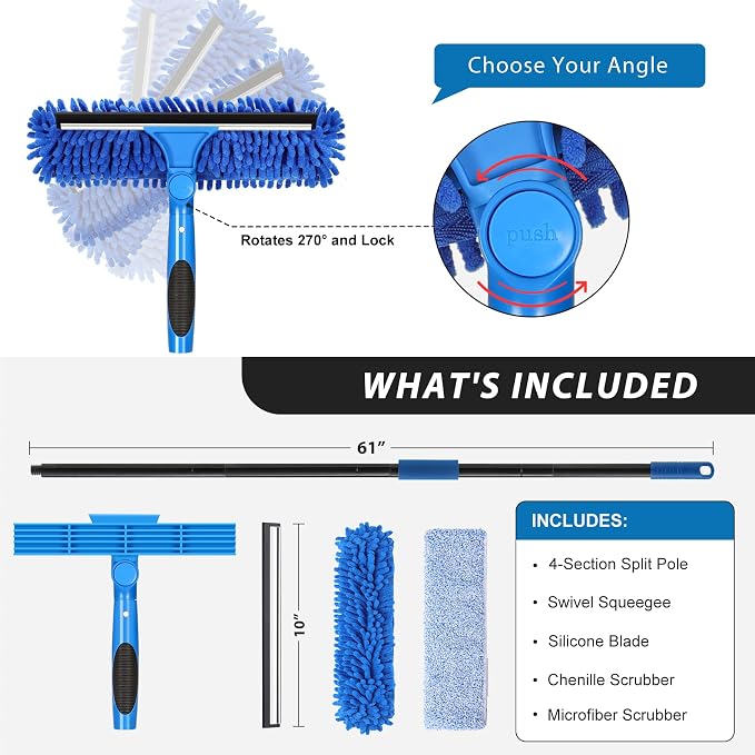 VITEVER Professional 69'' Window Squeegee Cleaner Tool - Image 2