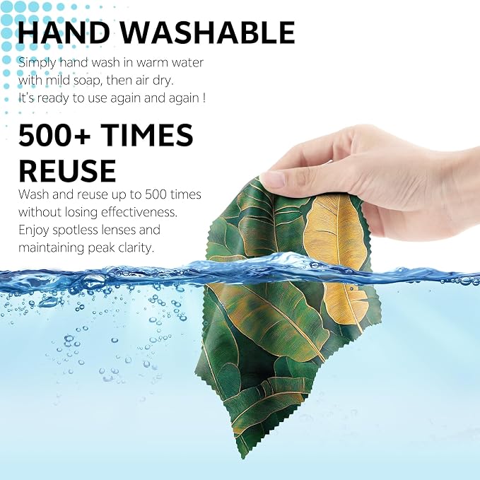 6 PCS Glasses Cleaning Cloth Eyeglass Lens Cleaning Cloth Eyeglasses Wipes - Image 5