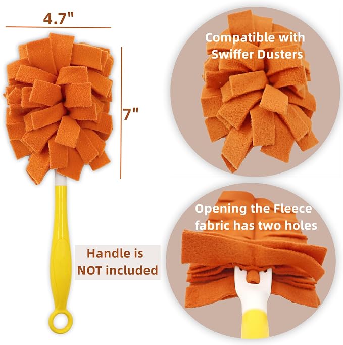 6 Layer Fleece Duster Refills for Swiffer Hand Duster, Zero Waste, Reusable and - Image 2