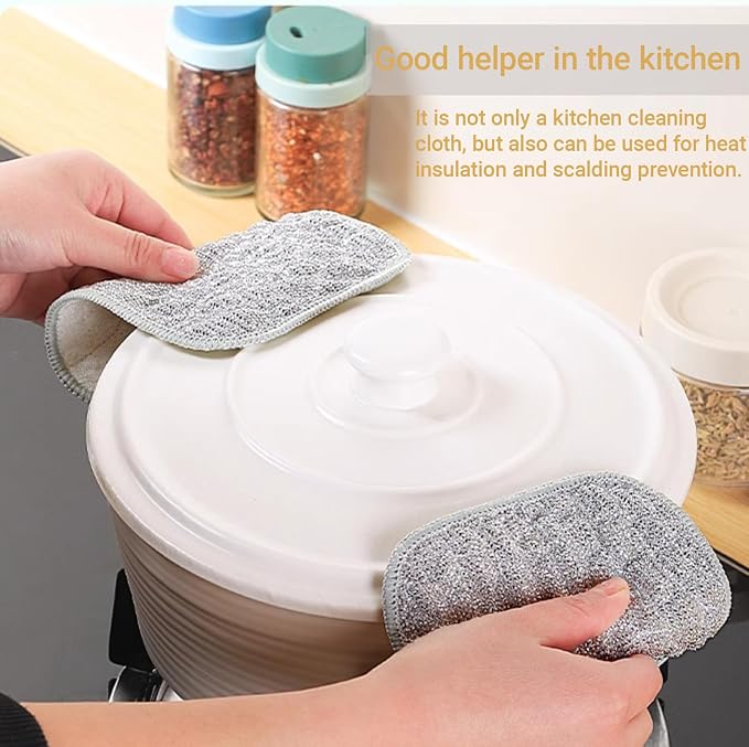 5PCS Double-Sided Thickened Wire Dishwashing Rags - Image 7