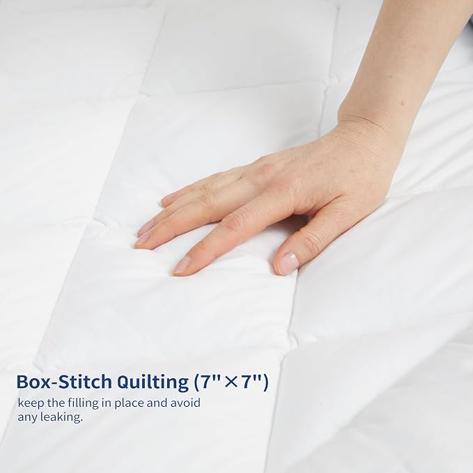 Sunflower Cooling Quilted Twin Mattress Protector, Mattress Pad Twin Chill Soft - Image 8