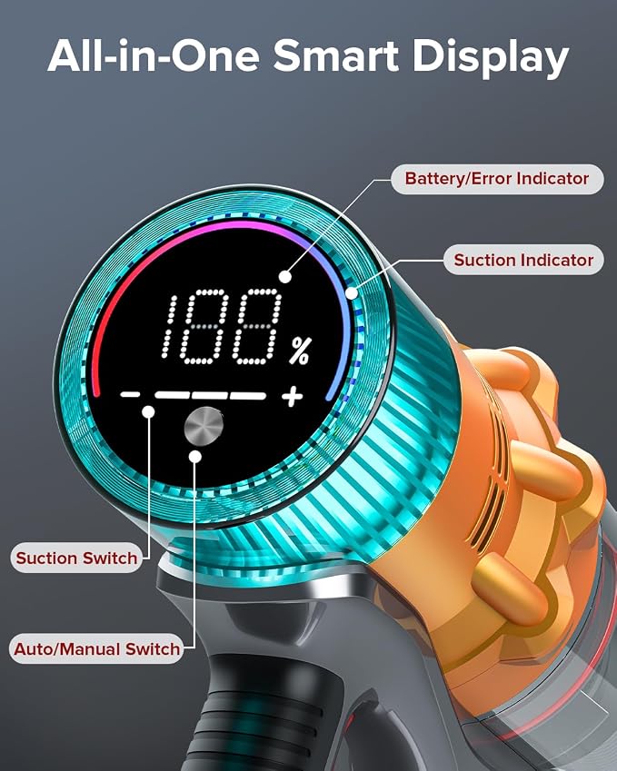 S8 Cordless Vacuum Cleaner, 600W 48Kpa Up to 65mins Stick Vacuum Rechargeable - Image 5