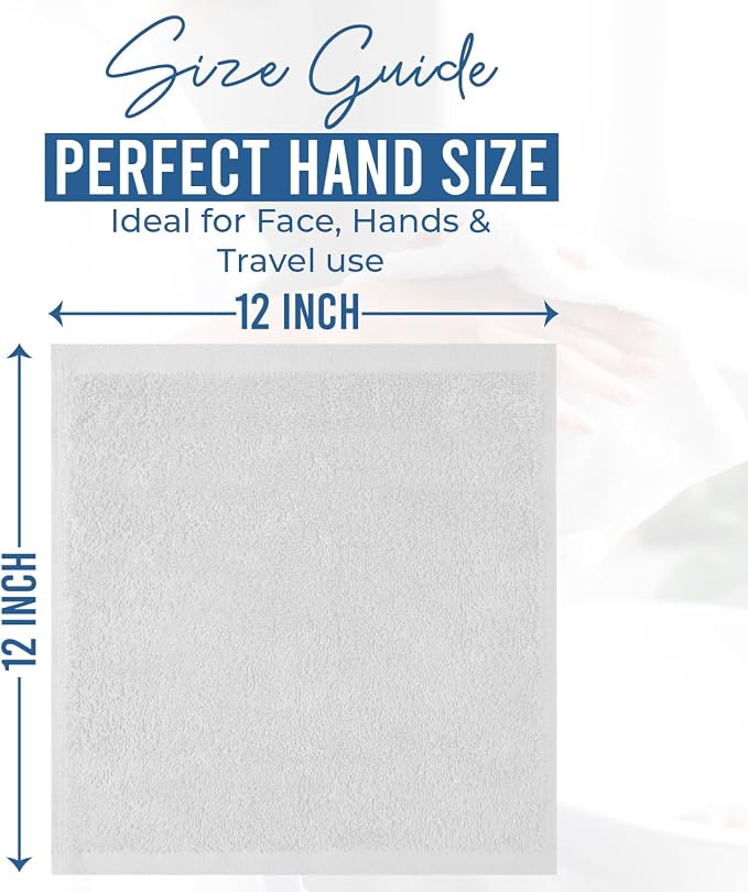DAN RIVER 12 Pack Wash Cloths for Showering - Image 2