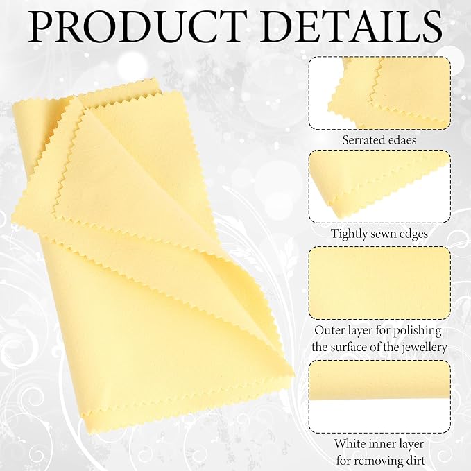 12 Pcs Polishing Cloths Jewelry Cleaner - Image 4