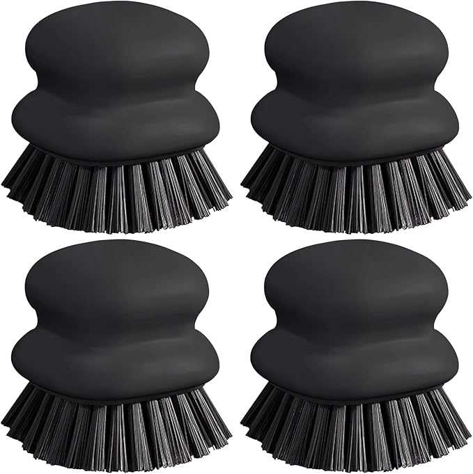 Dish Brush with Handle, Kitchen Scrub Brushes by CDHOME