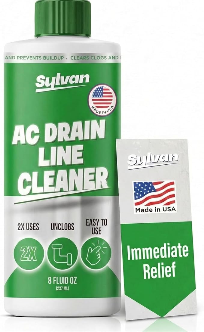 Sylvan AC Drain Line Cleaner | 8 oz | Instant Relief | Made in USA | Universal by SylvanHills