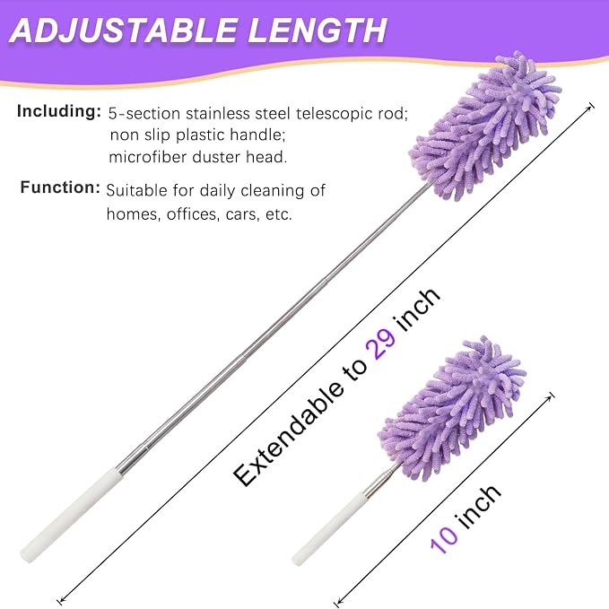 2Pcs Mini Duster for Cleaning, Microfiber Duster - Image 2