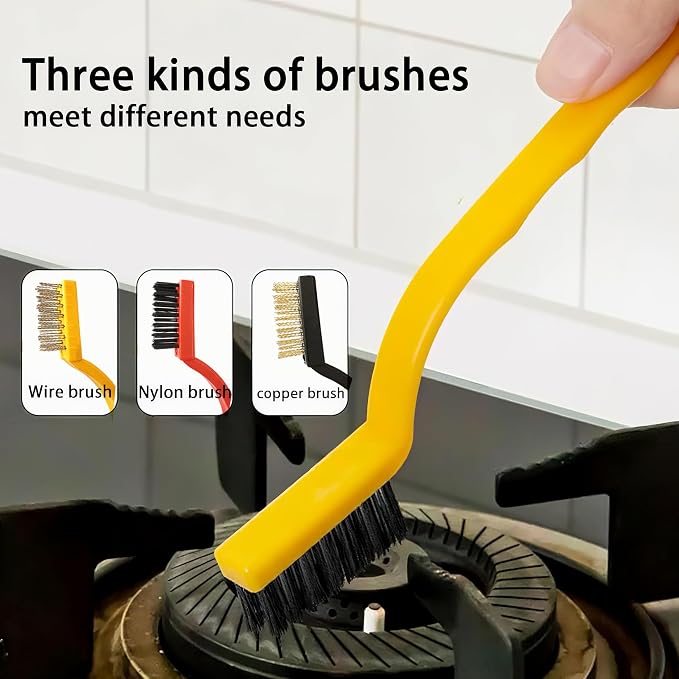 16Pcs Crevice Cleaning Brush Set, Hard Bristle Gap Cleaning Brush - Image 2