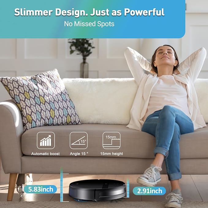 Robot Vacuum and Mop Combo for Pet Hair & Large Homes – Smart App/Voice - Image 6