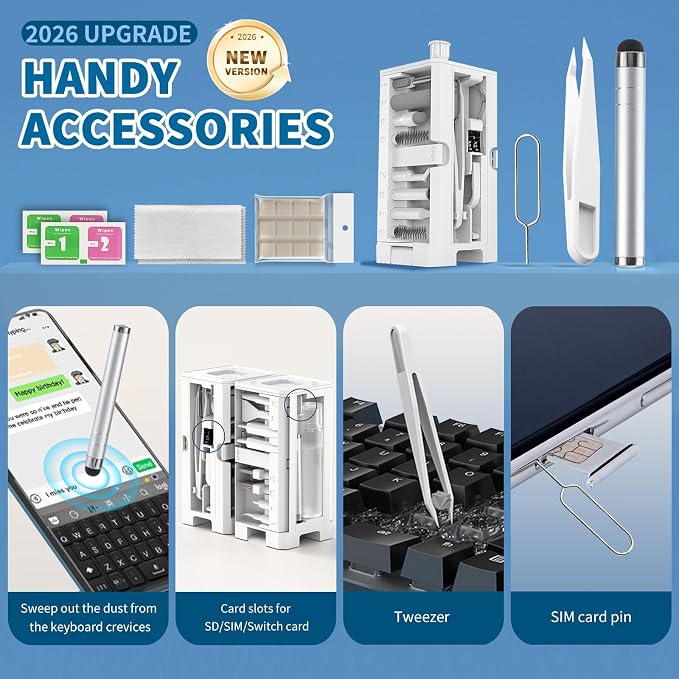 2026 Upgrade Phone Cleaning Kit 47PCS, iPhone Cleaning Kit, Airbud AirPods - Image 6