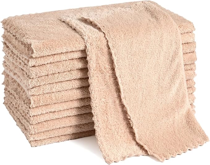 12 Pack Cleaning Cloth, Ultra Soft Absorbent Quick Drying Microfiber Cleaning by Neessno