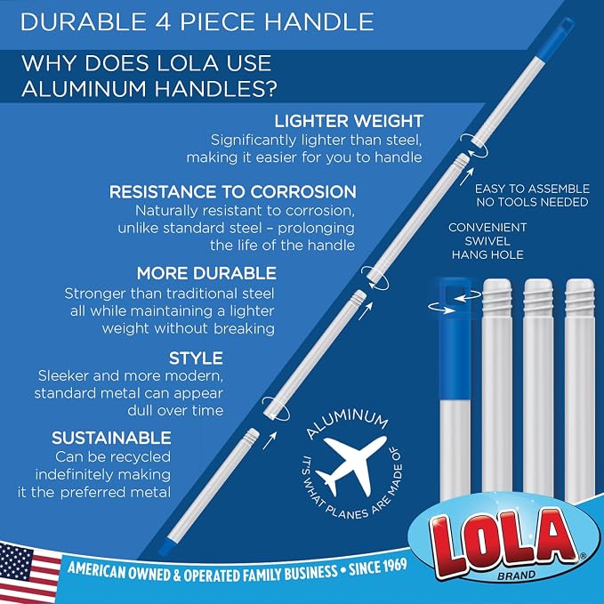 LOLA Deck Scrub Brush Outdoor Broom, Durable Bristles Remove Dirt, Snow on - Image 7