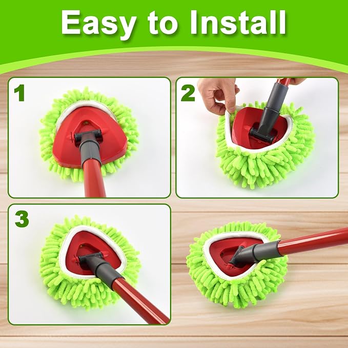 Mop Replace Head for O Cedar, Spin Mop Heads Replacements for Ocedar RinseClean - Image 6