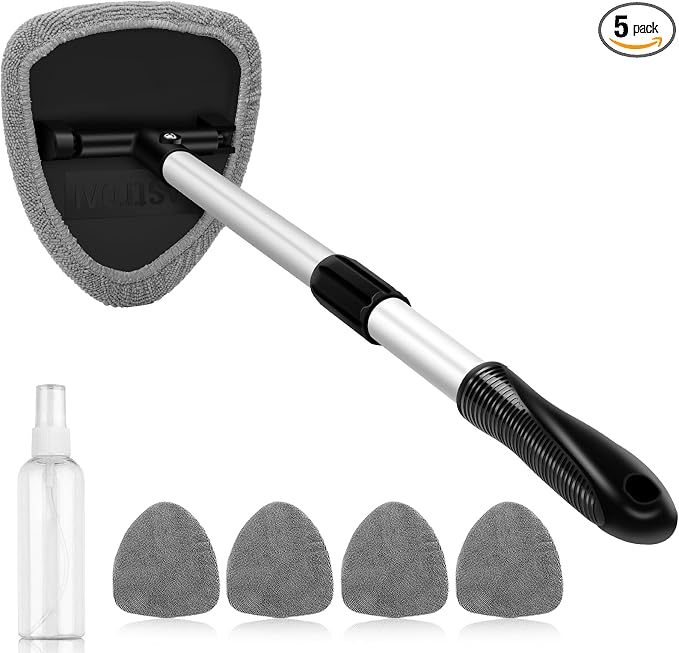 AstroAI Windshield Cleaner Tool, Car Interior Window Detailing Cleaning Kit by AstroAI