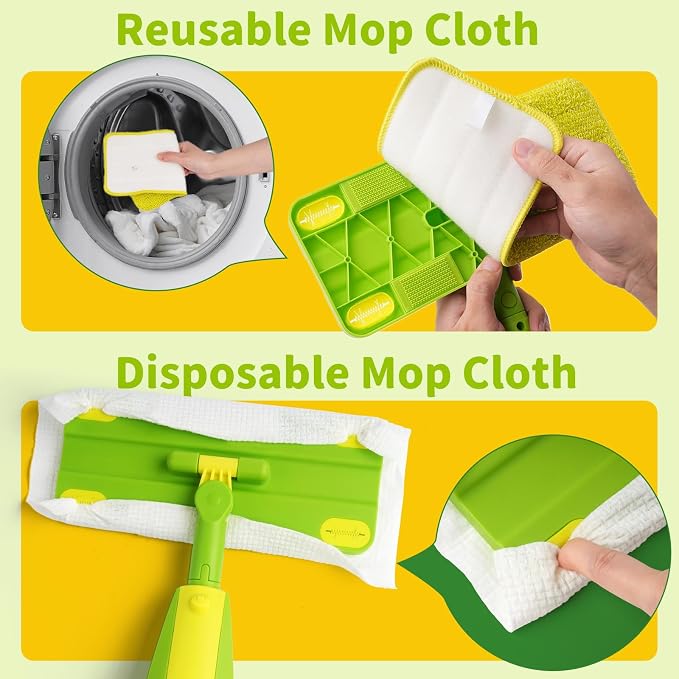 Kids Spray Mop, Toddler Mop Cleaning Set, Real Working Mini Mop & Kids Broom - Image 4