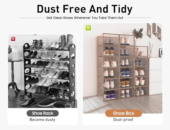 Kuject X-Large Shoe Storage Boxes Organizers - Image 5