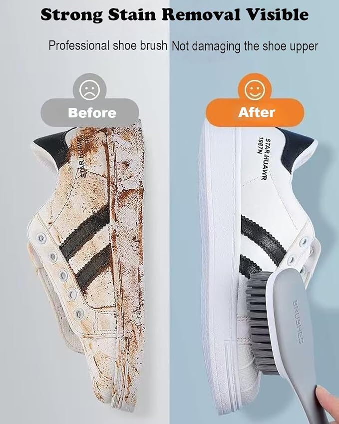 Scrub Brush for Stains-2 Pack Fabric Cleaning Brush, Laundry Stain Remover Brush - Image 5