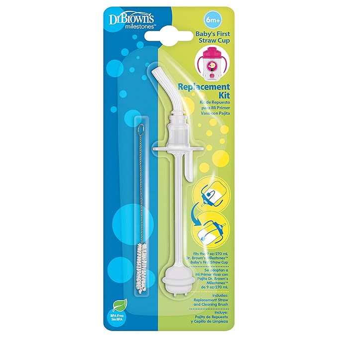Dr. Brown's Baby's First Straw Cup Straw Replacement Kit by DrBrowns