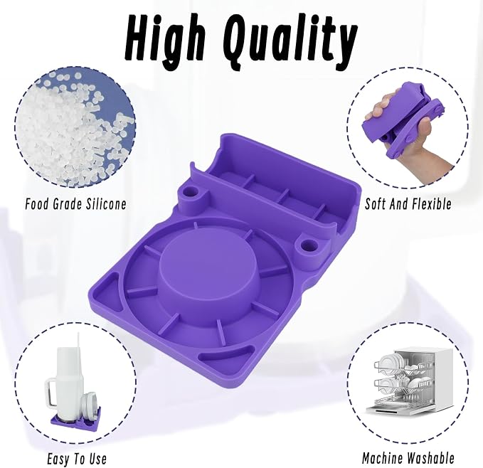 Bottle Drying Rack for Stanley Cup, Food Grade Silicone Holder Stand for Water - Image 5