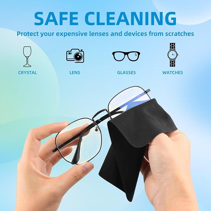 15 Pcs Glasses Cleaning Cloth Cleaner Wipes - Image 3