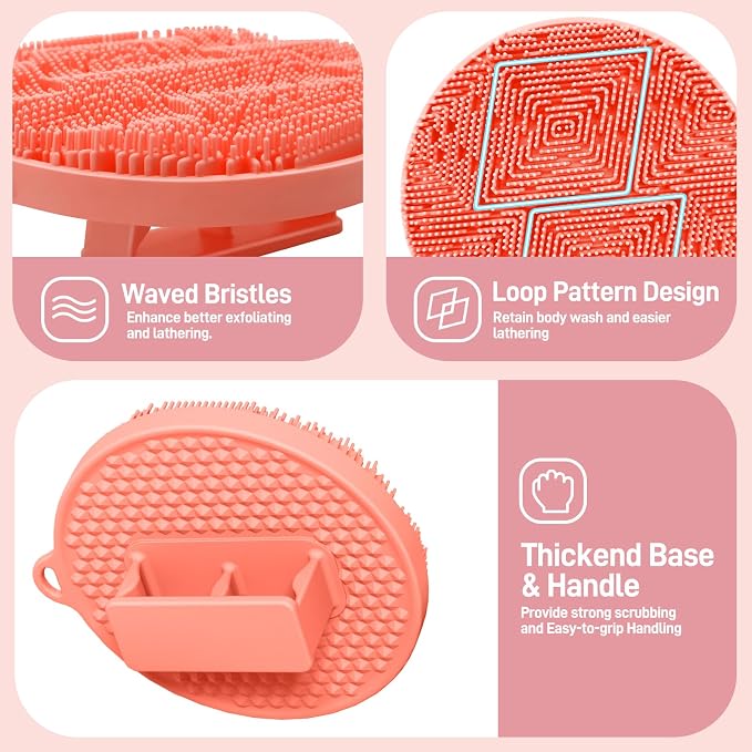 Foot Brush/Foot File/Silicone Body Scrubber Set, 3-in-1 Foot Scrubber - Image 8
