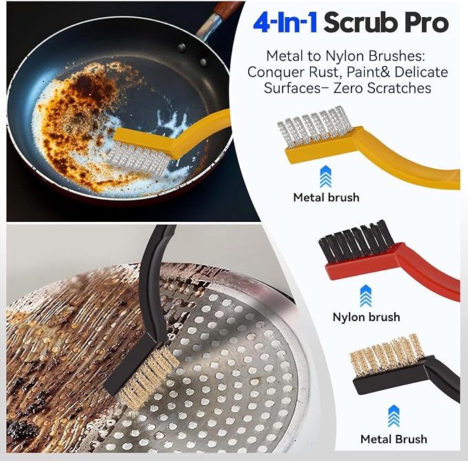 Window Track Cleaner Tools Set, Tile Lines, Car Vents - Image 6