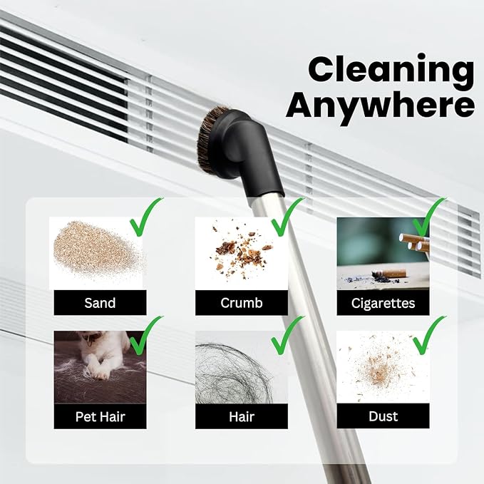 Round Horse Hair Vacuum Brush Attachment - Image 10