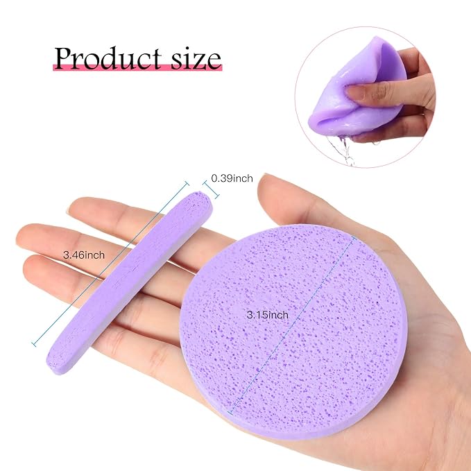 Patelai 120 Pieces Compressed Facial Sponge - Image 4