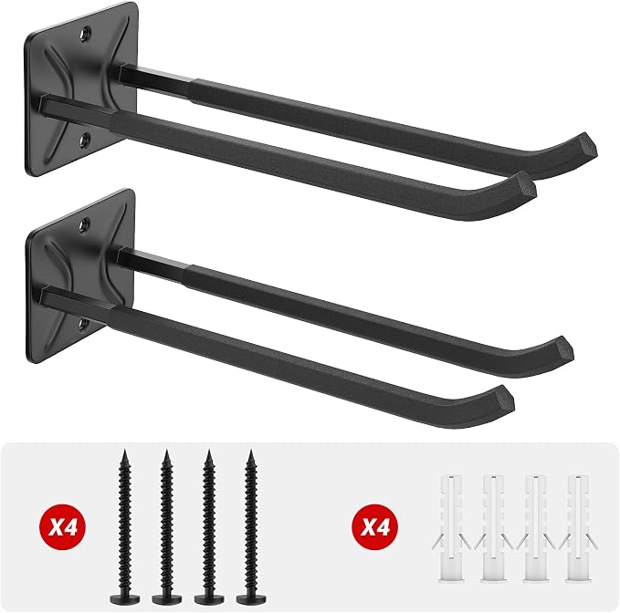 Ultrawall Garage Storage Hooks, Heavy Duty Steel Tool Organizer, 12.4 Inch Wall - Image 7