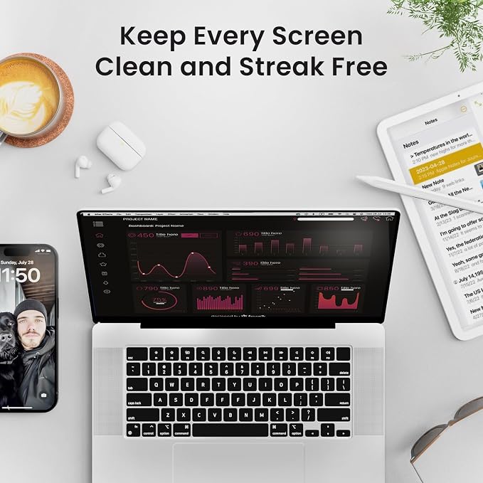 Electronic Wipes Streak-Free for Screen Cleaner & Smart Watch TV Screen - Image 5