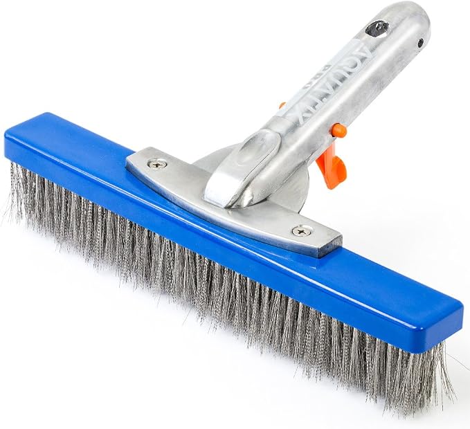 Aquatix Pro Heavy Duty Pool Brush, Durable 10" Swimming Pool Cleaner Brush Best by AquatixPro