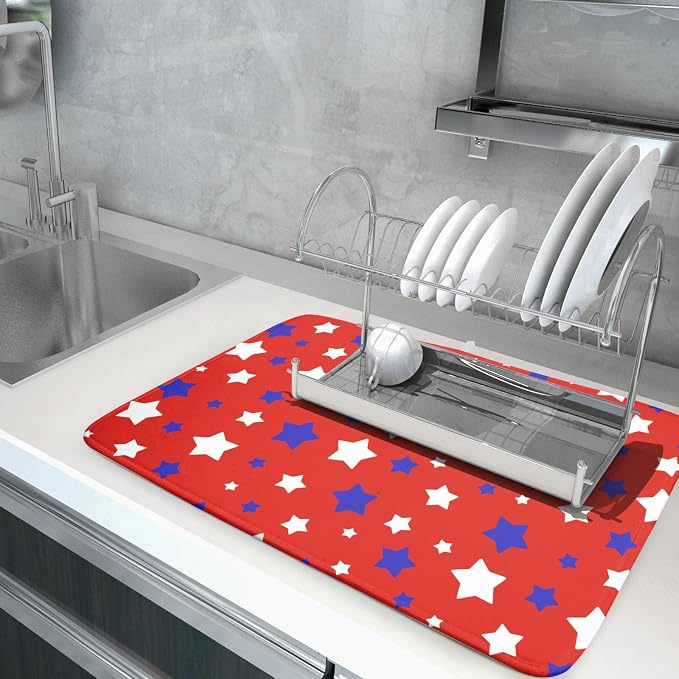 Fourth of July Independence Memorial Dish Drying Mat - Image 5
