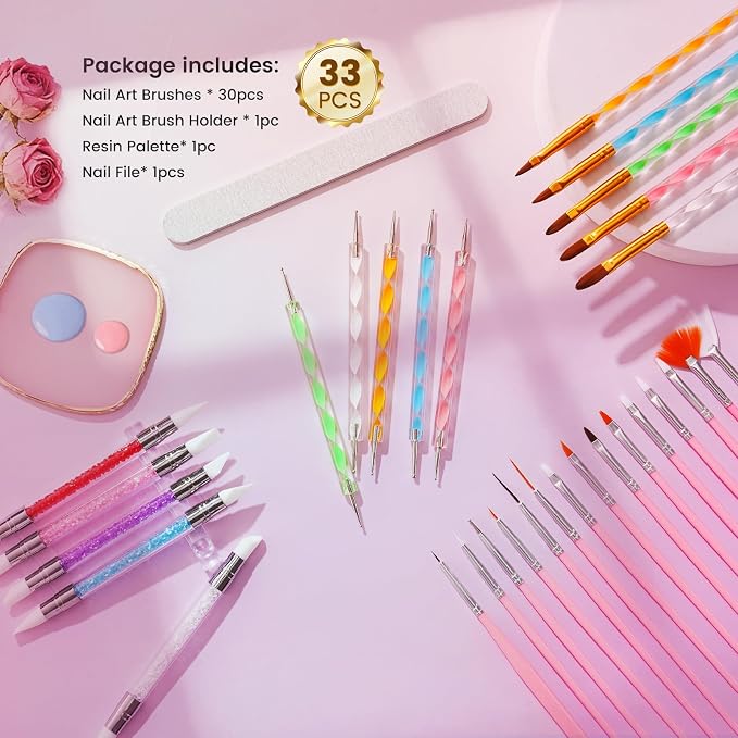 Nail Art Brushes Set: Nail Art Tools - Image 8