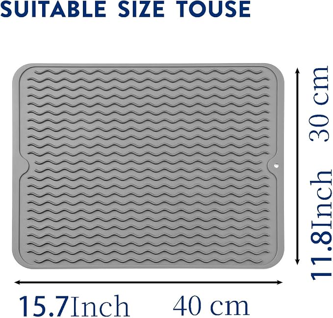 Silicone Dish Drying Mat for Multiple Usage, Easy clean, Eco-friendly, - Image 4