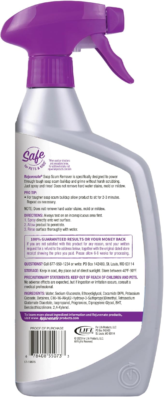 Rejuvenate Soap Scum Remover Easily Dissolves Soap Scum Without Scrubbing - Image 11