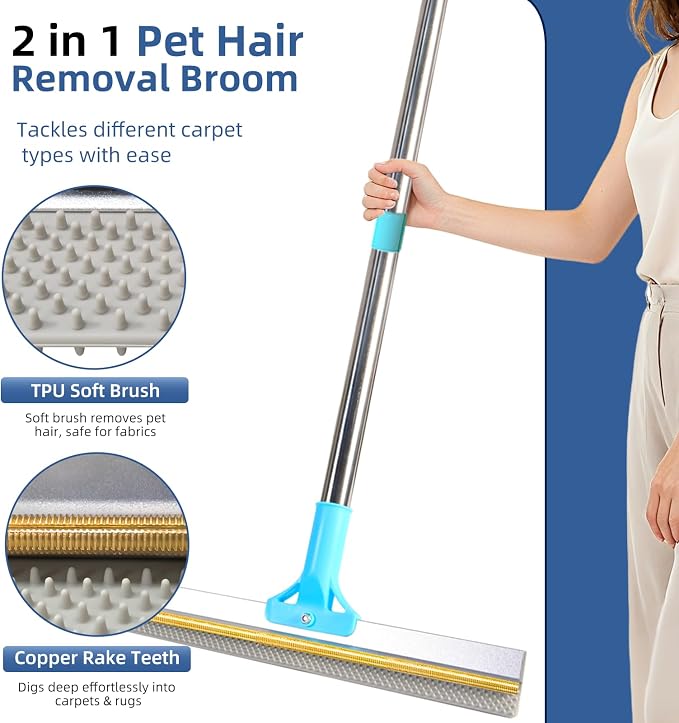 Carpet Rake for Pet Hair Removal - Image 3