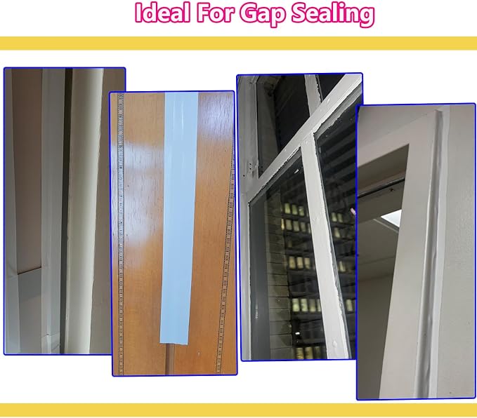 White Window Weather Sealing Tape 2Inch X 65Ft, Window AC Seal Air Conditioner - Image 6
