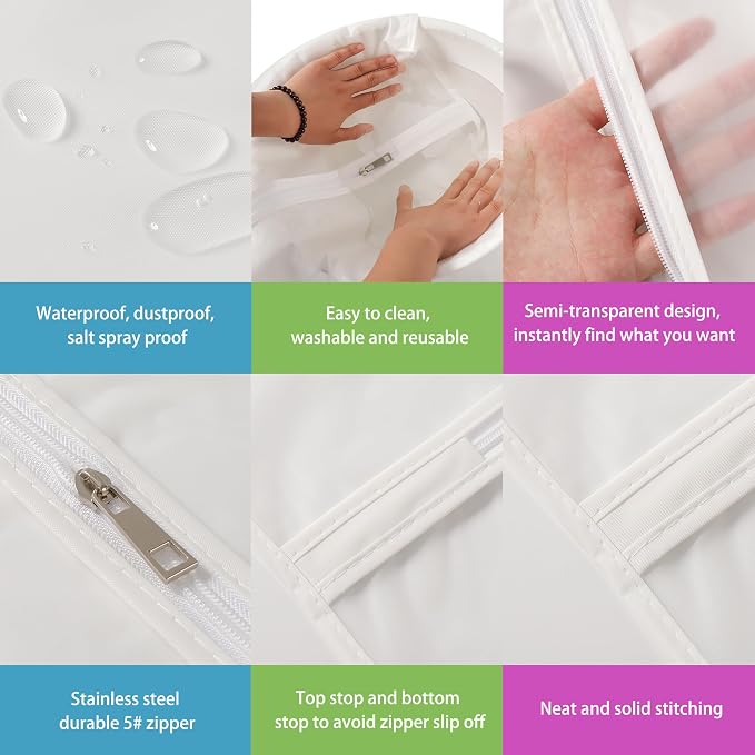 Hanging Garment Bags 12 Piece Set - Image 4