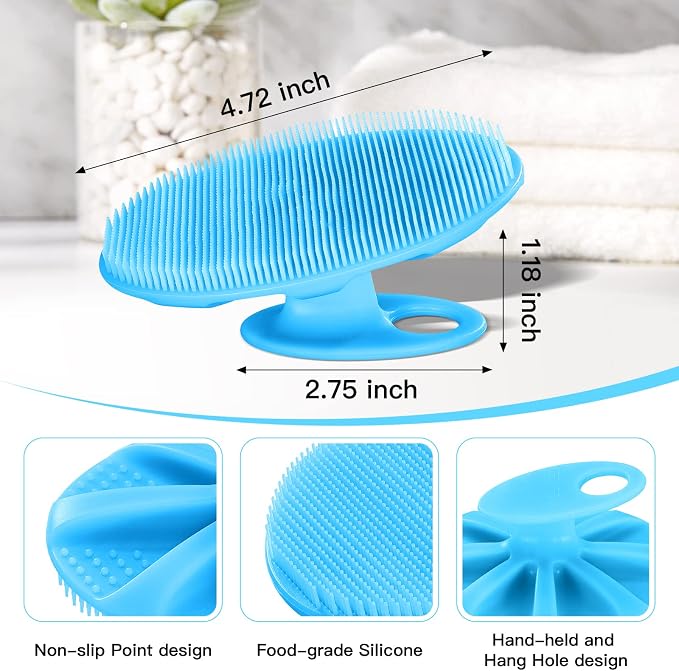INNERNEED Food-Grade Soft Silicone Body Cleansing Brush Shower Scrubber - Image 2