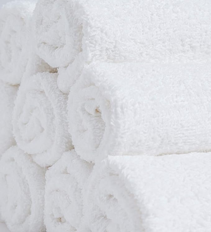 Softolle 100% Cotton Washcloths 24 Pack Soft, Highly Absorbent Washcloth - Image 4