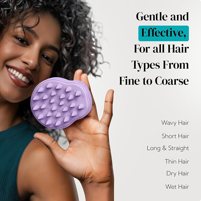 HEETA Hair Scalp Massager Shampoo Brush 2 Pack, Soft Silicone Bristles - Image 8