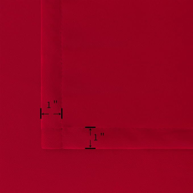 BGment Short Red Blackout Curtains 45 Inches Length - Image 6