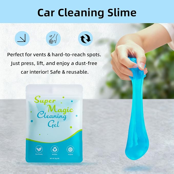 TICARVE Car Interior Detailing Cleaning Kit-10Pcs Car Screen Cleaner, Clean Gel - Image 4