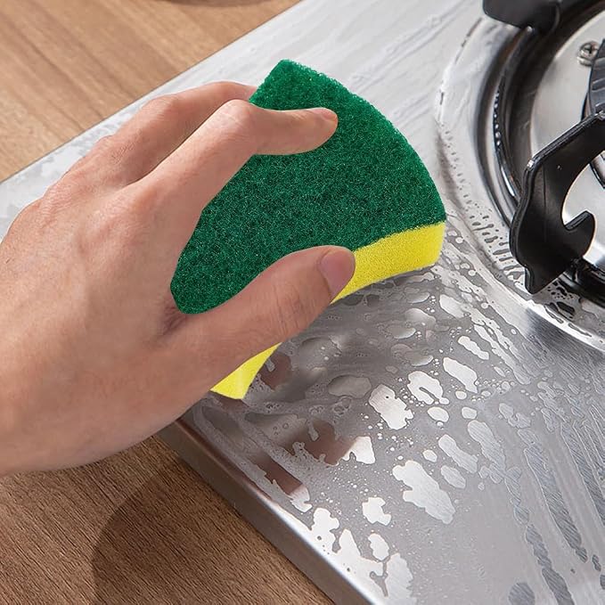 24 Pack Kitchen Cleaning Sponges Heavy Duty Scrub Sponges - Image 7